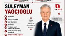 Süleyman YAĞCIOĞLU; Diş Hekimi • Ziraat/ Çiftçilik • STK Yöneticisi • Siyasetçi • 17. Dönem ANAP Samsun Milletvekili • TBMM Başkanlık Divanı Kâtip Üyesi • TEK Parti Genel Başkanı