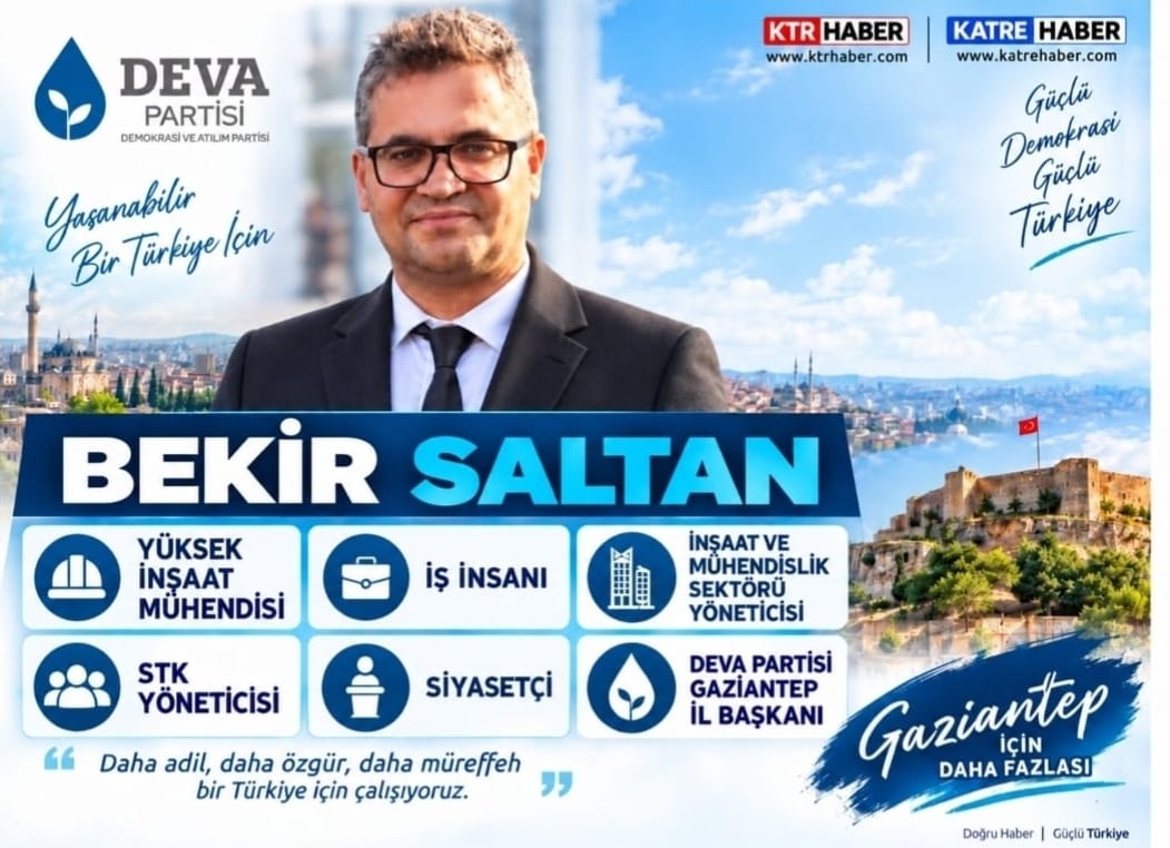 BEKİR SALTAN: YÜKSEK İNŞAAT MÜHENDİSİ & İŞ İNSANI & İNŞAAT VE MÜHENDİSLİK SEKTÖRÜ YÖNETİCİSİ & STK YÖNETİCİSİ & SİYASETÇİ & DEVA PARTİSİ GAZİANTEP İL BAŞKANI